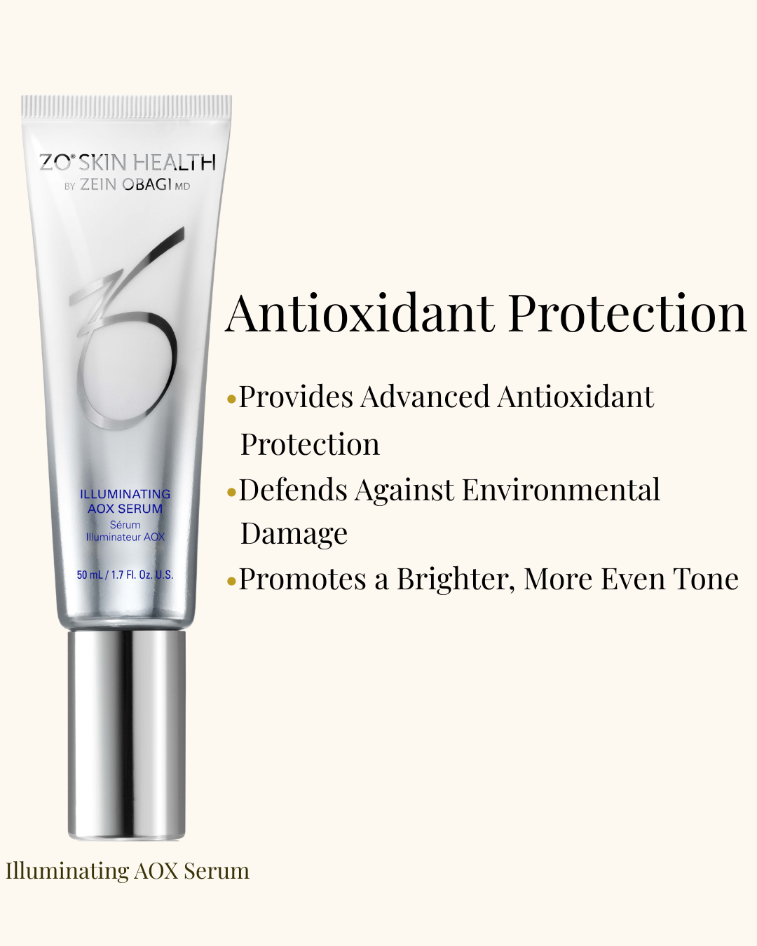 ZO Skin Health Illuminating AOX Serum — advanced antioxidant protection for a brighter, more even tone